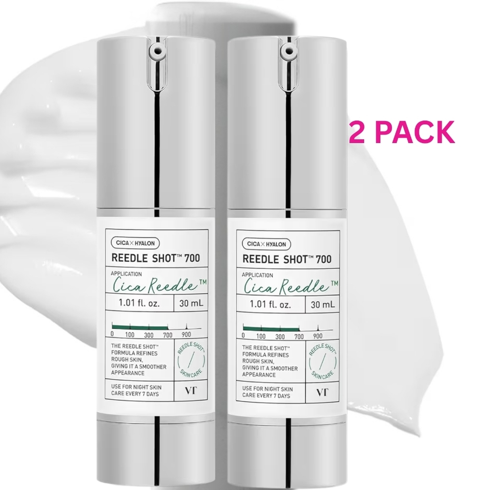 Two (2) VT Cosmetics Reedle Shot 700 Liquid Microneedling Serum Korean Skincare